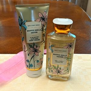 NWT BBW Whipped Vanilla Chiffon Duo